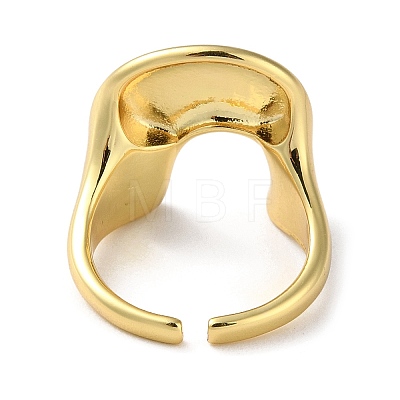 Rack Plating Brass Arch Open Cuff Rings RJEW-K249-04G-1