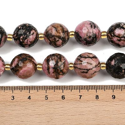 Natural Rhodonite Beads Strands G-C249-A18-16mm-1