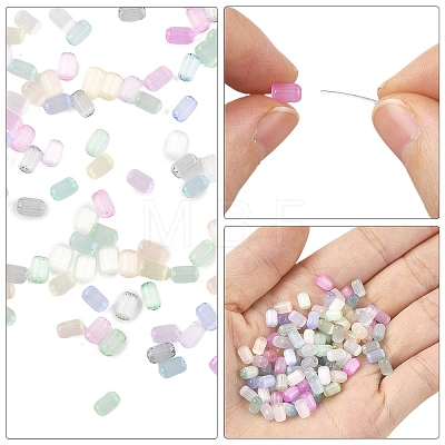 550Pcs 11 Colors Drawbench Style Glass Seed Beads SEED-YW0003-22-1