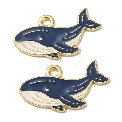 Ocean Alloy Enamel Pendants ENAM-B041-01E-1