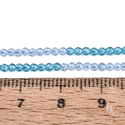 Transparent Glass Beads Strands GLAA-N074-01A-10-1