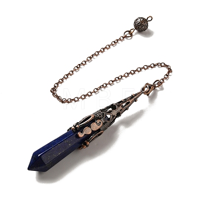 Natural Lapis Lazuli Dowsing Pendulum Big Pendants G-H285-06R-05-1