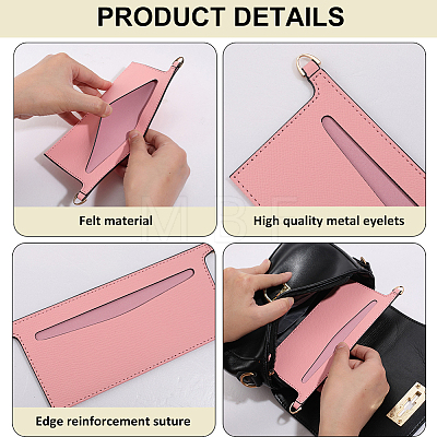 Microfiber Cloth Bag Organizer Inserts DIY-CL0001-78B-1