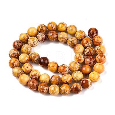 Natural Imperial Jasper Beads Strands G-N342-63J-1