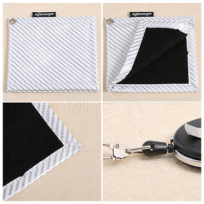Iridescent PVC & Microfiber Golf Towels AJEW-WH0332-22-1