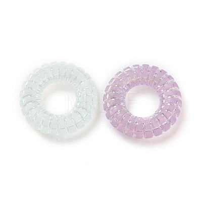 Transparent Frosted Acrylic Beads OACR-C013-32-1