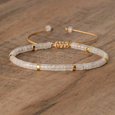 Natural Quartz Crystal Beaded Braided Bracelets QH4784-14-1