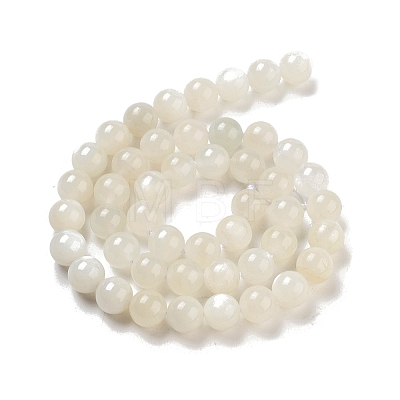 Natural White Moonstone Beads Strands X-G-D294-8mm-1