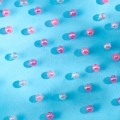 5 Colors Transparent Acrylic Beads MACR-PA0001-03A-02-1