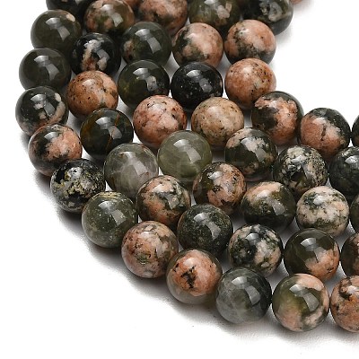Natural Green Rutilated Quartz Beads Strands G-G475-A02-10mm-1