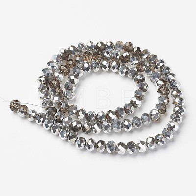 Electroplate Transparent Glass Beads Strands EGLA-A034-T2mm-M13-1
