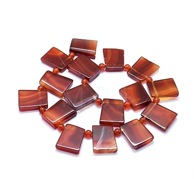 Natural Red Agate Beads Strands G-I245-38-1