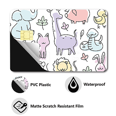 PVC Plastic Waterproof Card Stickers DIY-WH0432-002-1