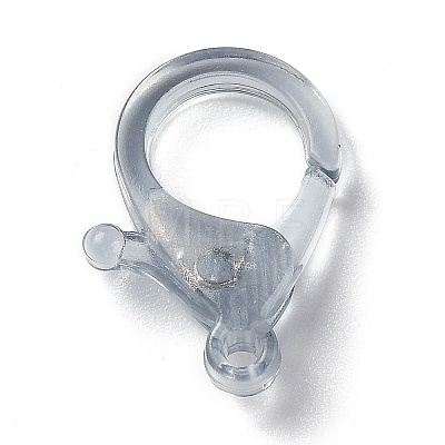 Transparent Plastic Lobster CLaw Clasps KY-H005-A04-1