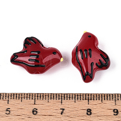 Handmade Lampwork Enamel Beads LAMP-T023-22F-1