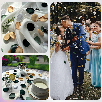 Polyester Artificial Rose Flower Petals AJEW-WH20067-107D-1