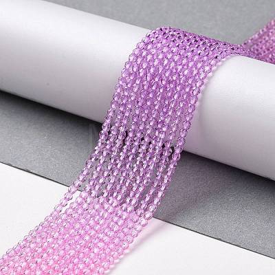 Transparent Gradient Color Glass Beads Strands GLAA-G101-2mm-15-1