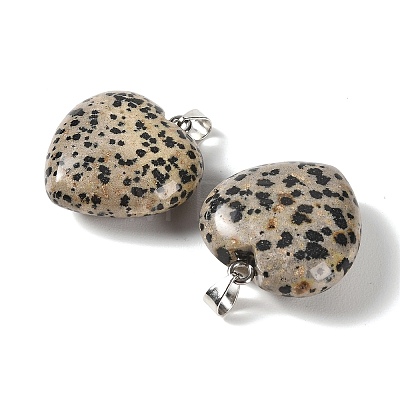Natural Dalmatian Jasper Pendants GG-CBAA0EE-04P-17-1