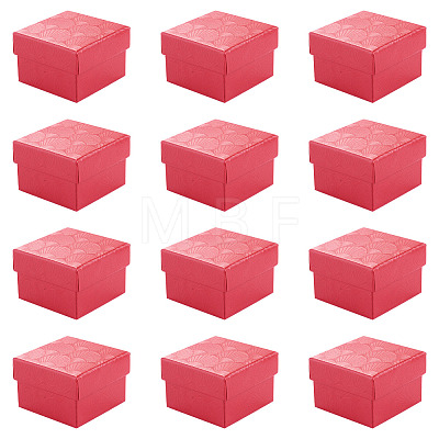 Shell Textured Paper Jewelry Ring Storage Gift Boxes CON-TAC0014-15C-1
