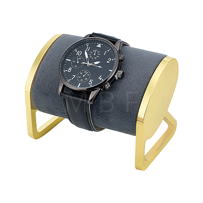 Imitation Leather & Metal Bracelet Watch Display Stands ODIS-PH0009-27A-1