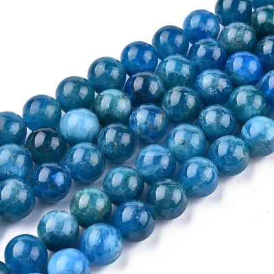 Natural Apatite Beads Strands G-O186-E02-8mm-1