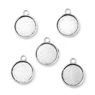 Tibetan Style Pendant Cabochon Settings TIBE-A23176-AS-LF-1