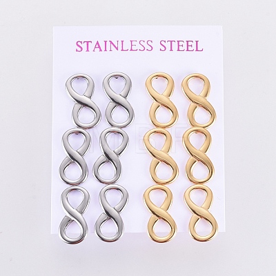 304 Stainless Steel Stud Earrings EJEW-I235-09-1