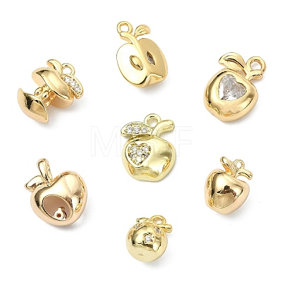 7Pcs 7 Styles Brass Pendants KK-CJ0005-85-1