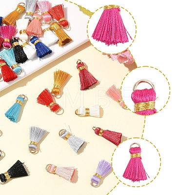 20Pcs Handmade Polycotton(Polyester Cotton) Tassel Decorations FIND-FS0003-27H-1