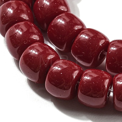 Opaque Glass Beads Strands X-GLAA-NH0002-B07-1