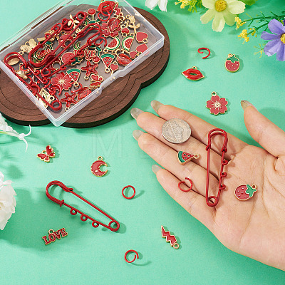 DIY Brooch Making Kits DIY-TA0014-88-1
