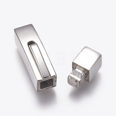 304 Stainless Steel Bayonet Clasps STAS-A035F-5P-1
