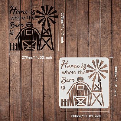 Large Plastic Reusable Drawing Painting Stencils Templates DIY-WH0172-564-1