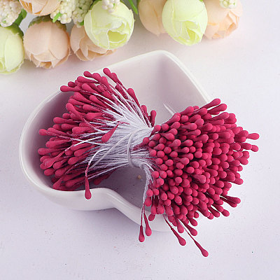 Plastic Artificial Matte Flower Core PW-WG40922-15-1