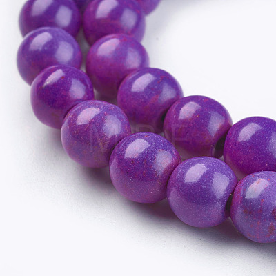 Synthetic Turquoise Beads Strands X-TURQ-G106-8mm-02O-1