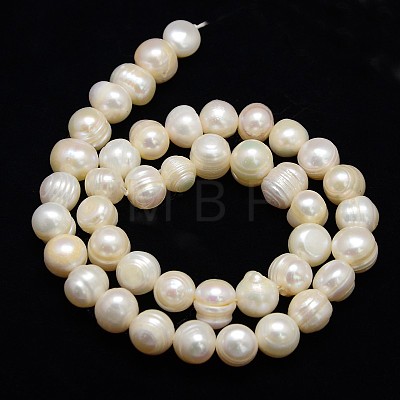 Natural Cultured Freshwater Pearl Beads Strands PEAR-L001-H-14-01-1