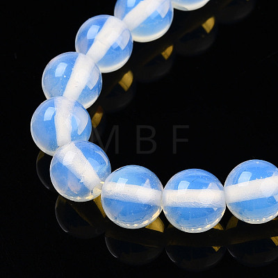 Synthetic Opalite Beads Stretch Bracelets BJEW-T022-04B-1