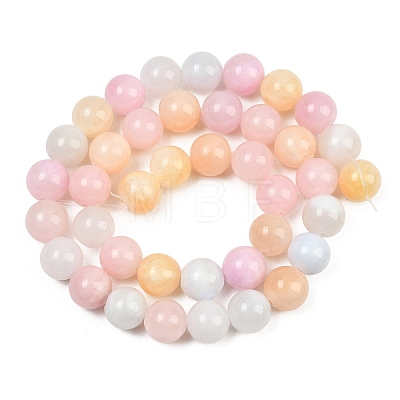 Natural Green Jade Beads Strands G-G757-03-10mm-1