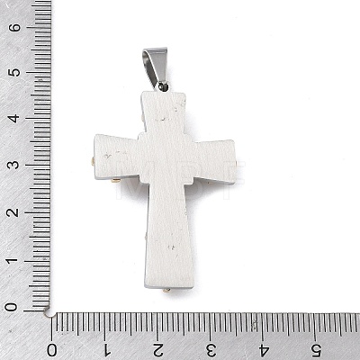 304 Stainless Steel Pendants STAS-C170-07PG-1