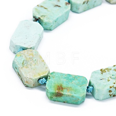 Natural Peruvian Turquoise(Jasper) Beads Strands G-F725-08-1