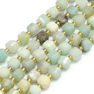 Natural Flower Amazonite Beads Strand G-I376-D33-01-1