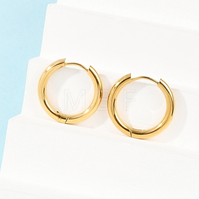 Ion Plating(IP) 304 Stainless Steel Huggie Hoop Earrings EJEW-O087-06A-1