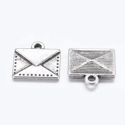 Tibetan Style Alloy Mail Charms EA10712Y-1