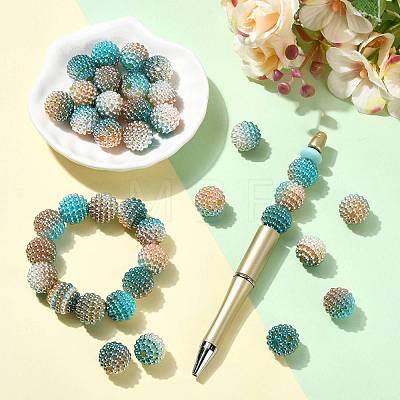 40Pcs Imitation Pearl Acrylic Beads OACR-FS0002-89A-18-1
