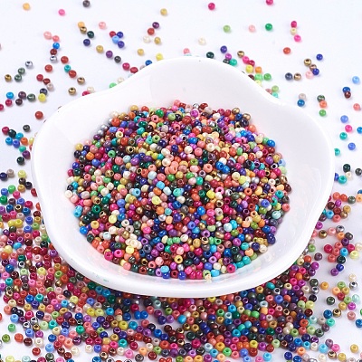 13/0 Grade A Baking Paint Glass Seed Beads X-SEED-N001-AM-1