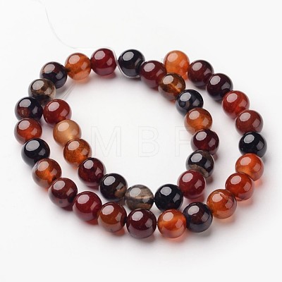 Natural Agate Beads Strands X-G-D845-02-10mm-1