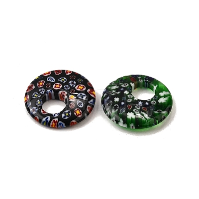 Handmade Millefiori Glass Beads LAMP-A155-01F-1