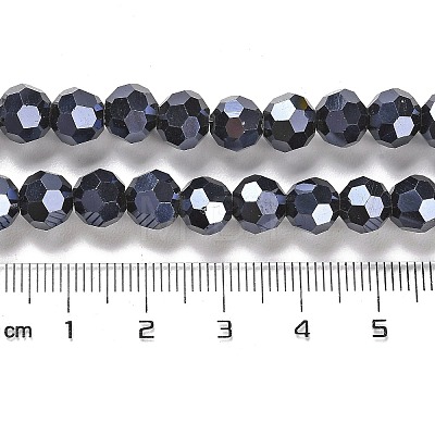 Electroplate Opaque Glass Beads Strands LS-EGLA-A035-P8mm-A18-1