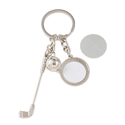 Golf Alloy Sublimation Blanks Keychains AL-CBAF9A1-02P-05-1