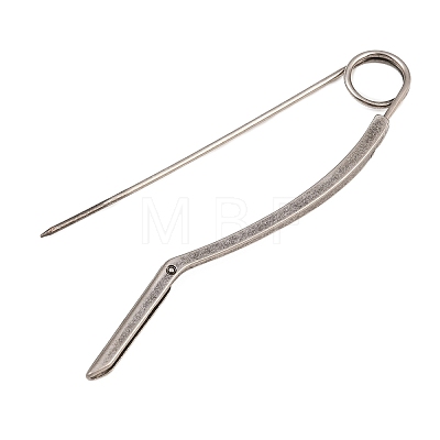 Alloy Extra Large Safety Pin Brooches JEWB-Z051-01P-02-1